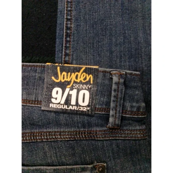 Jayden Women's Skinny Jeans Size 9/10 Reg Embroidered Accents New With Tags - Picture 6 of 6